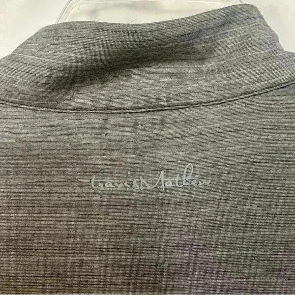 Travis Matthew Pullover Quarter 1/4 Zip Gray Golf Mens Size Medium Long Sleeve - Picture 8 of 15